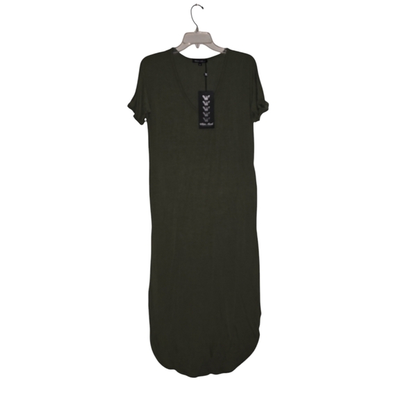 Womens Wild Mark Olive Green Maxi Dress, Size Medium, NWT!!!! - Picture 2 of 4